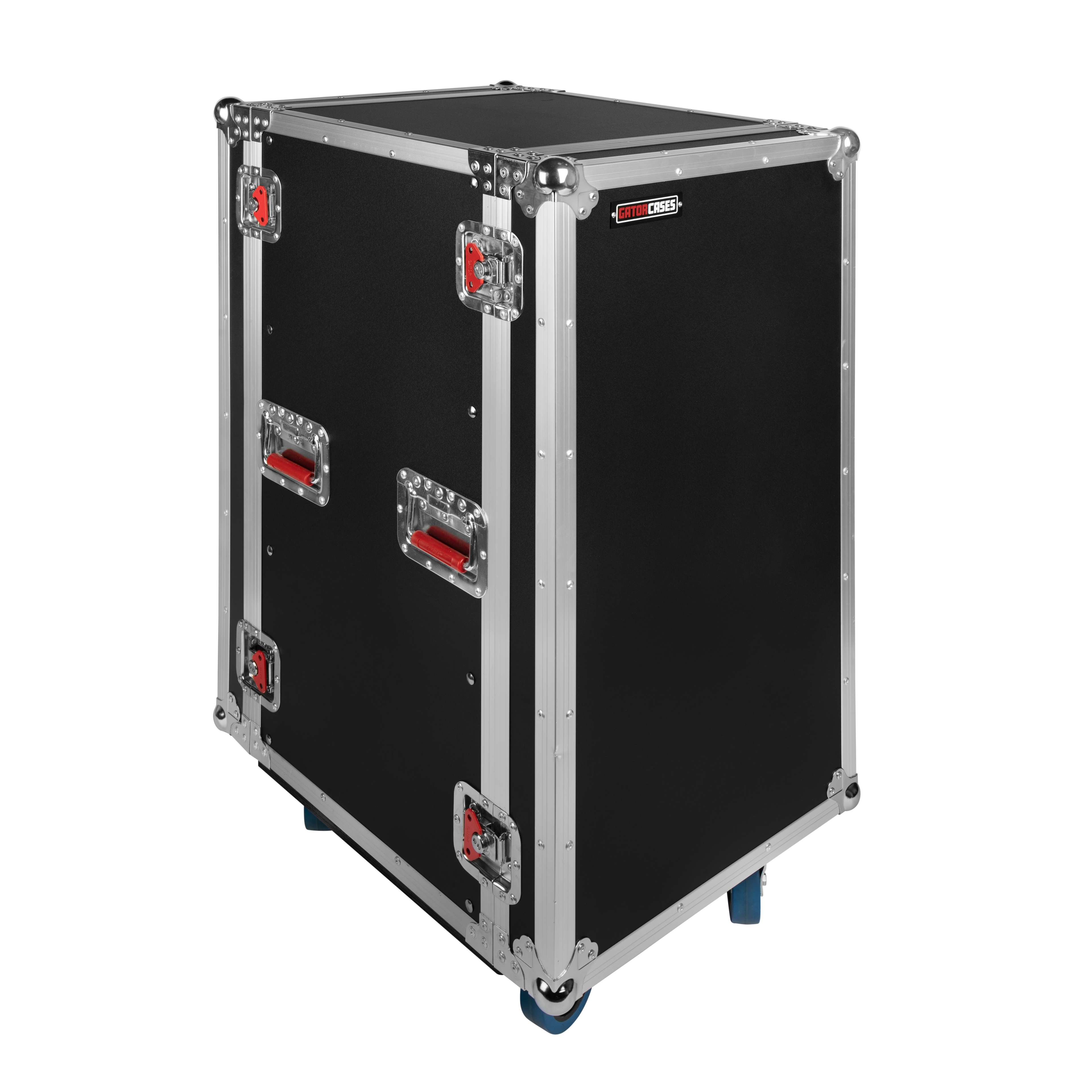 ATA Wood Flight Rack Case; 20U; 17" Deep; Casters