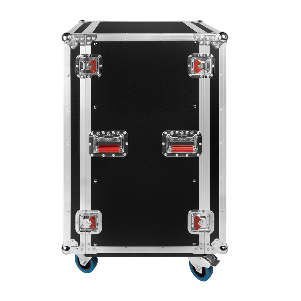 ATA Wood Flight Rack Case; 20U; 17" Deep; Casters