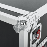 ATA Wood Flight Rack Case; 20U; 17" Deep; Casters