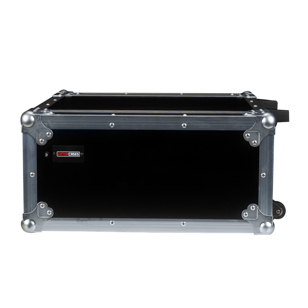 4U, Standard Audio Road Rack Case, w/ Wheels