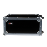 4U, Standard Audio Road Rack Case, w/ Wheels