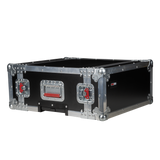 4U, Standard Audio Road Rack Case, w/ Wheels