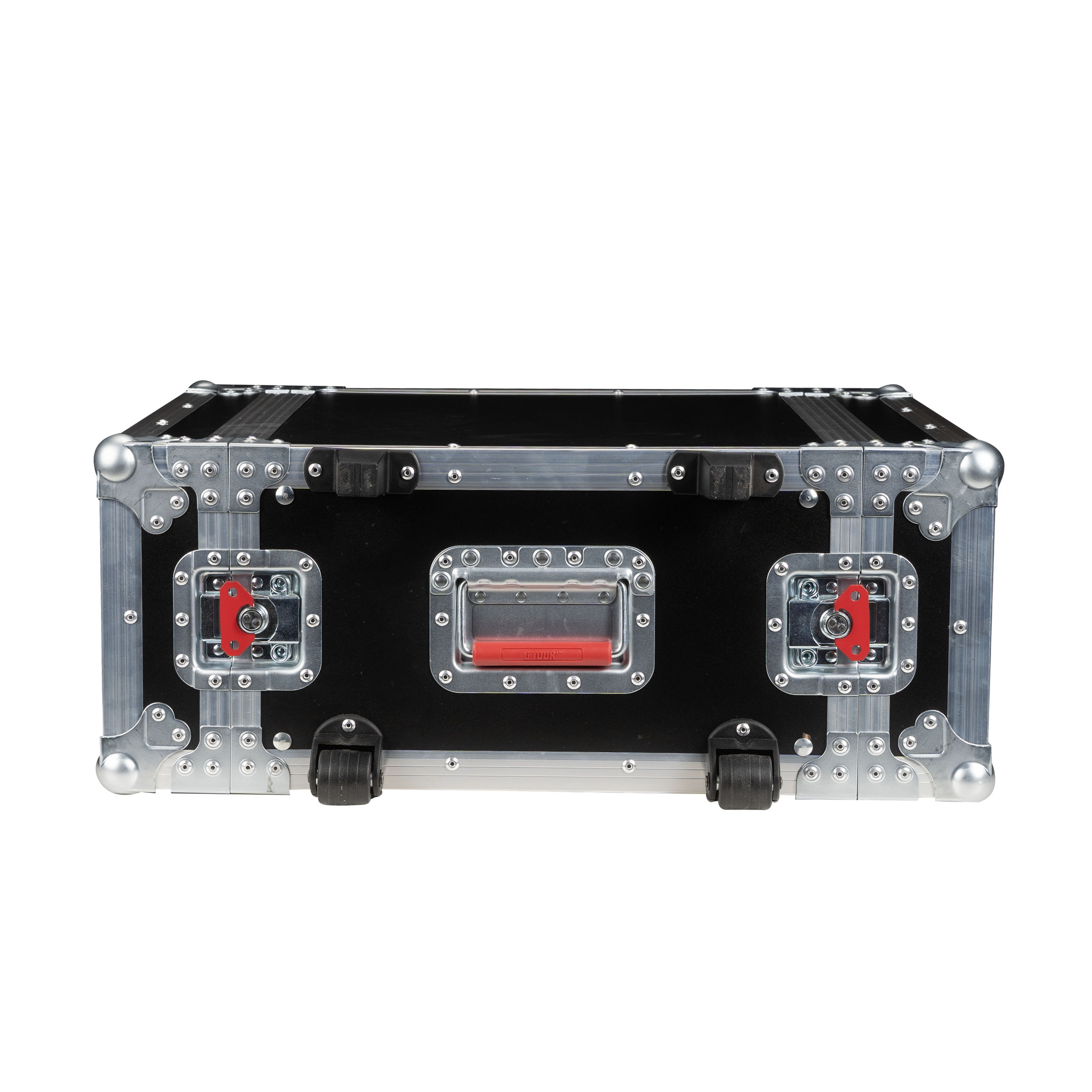 4U, Standard Audio Road Rack Case, w/ Wheels