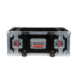 4U, Standard Audio Road Rack Case, w/ Wheels