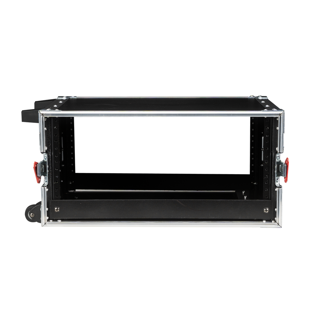 4U, Standard Audio Road Rack Case, w/ Wheels