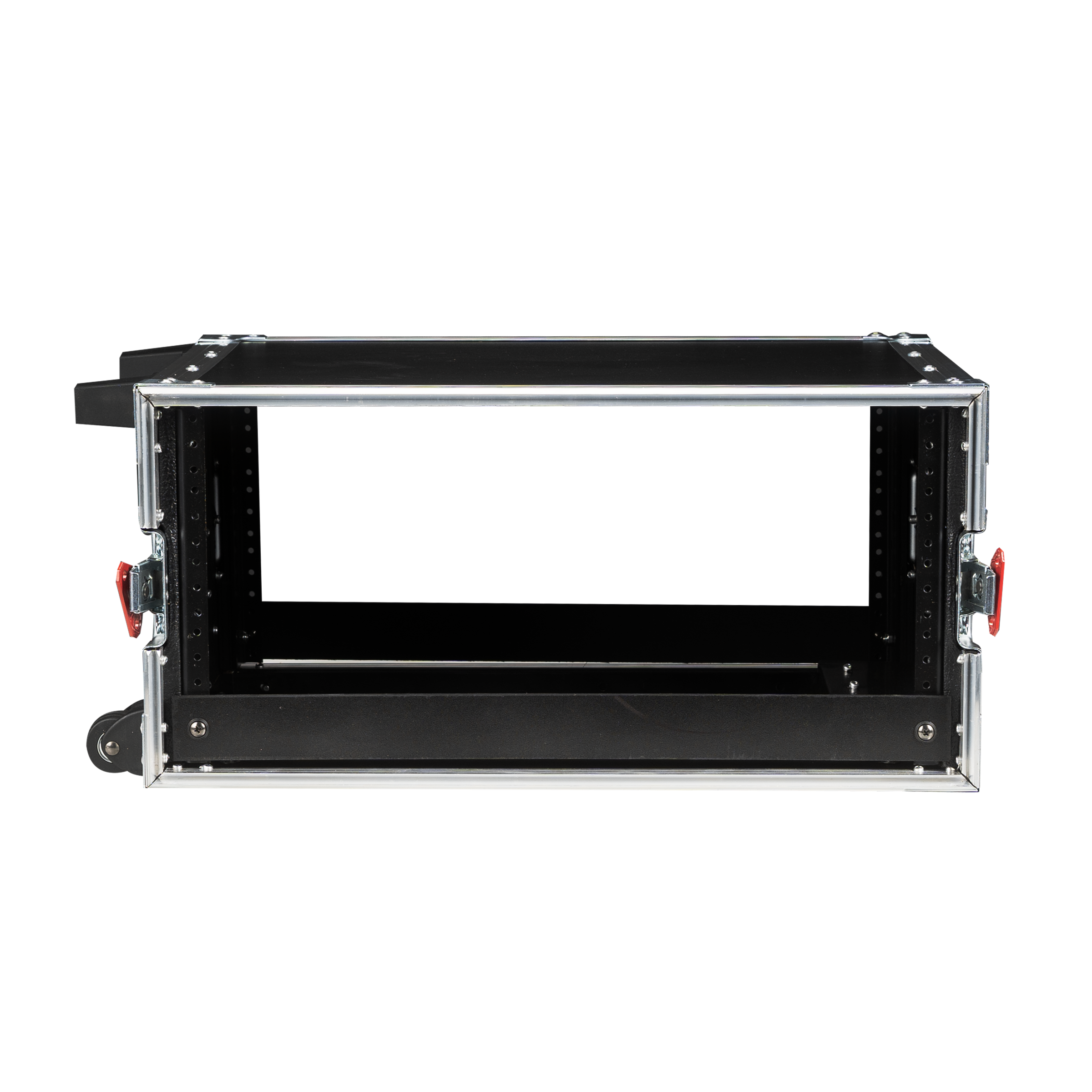 4U, Standard Audio Road Rack Case, w/ Wheels