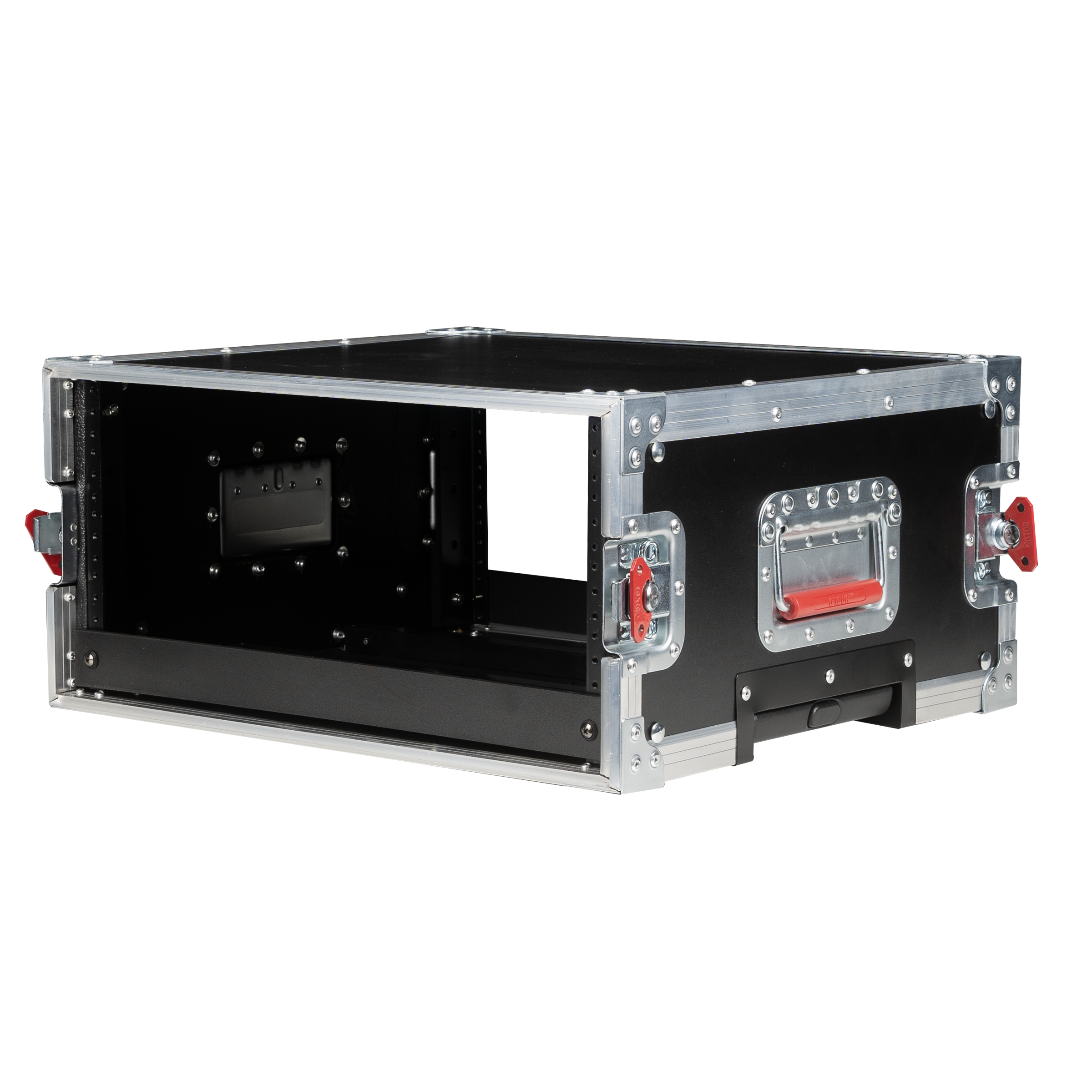 4U, Standard Audio Road Rack Case, w/ Wheels