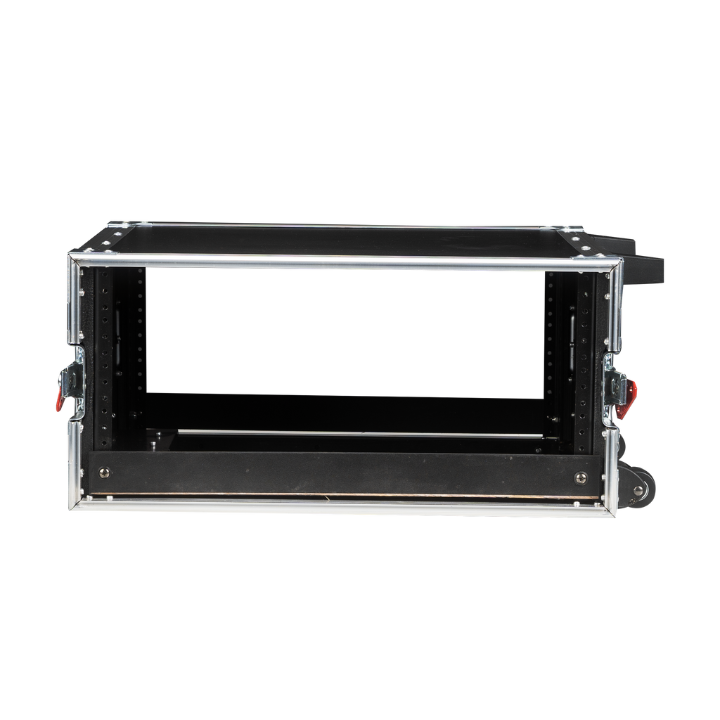 4U, Standard Audio Road Rack Case, w/ Wheels