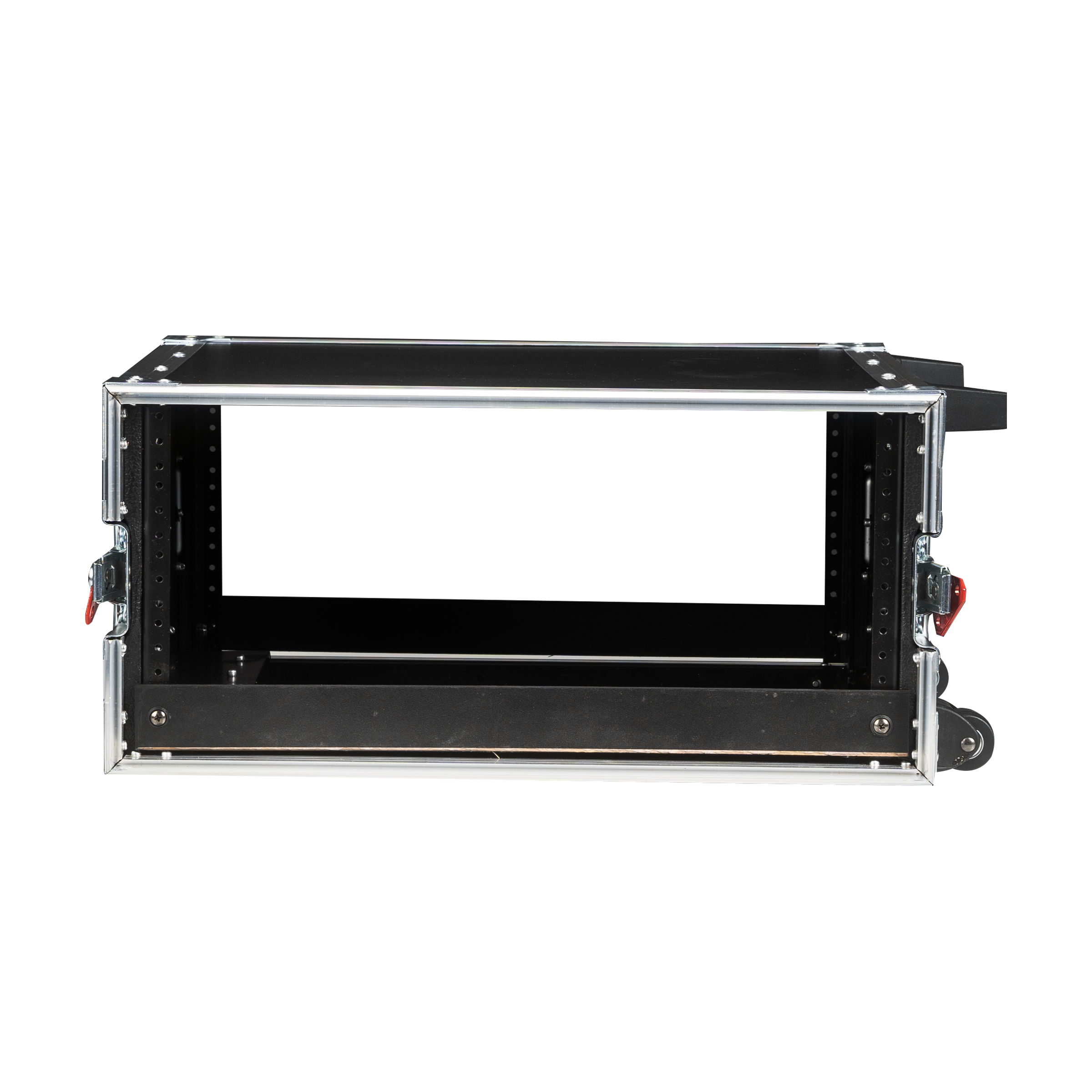 4U, Standard Audio Road Rack Case, w/ Wheels