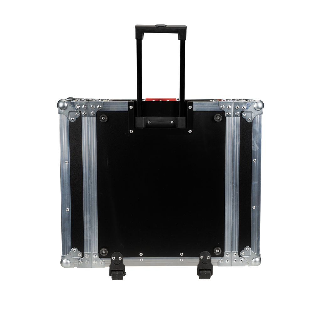 4U, Standard Audio Road Rack Case, w/ Wheels