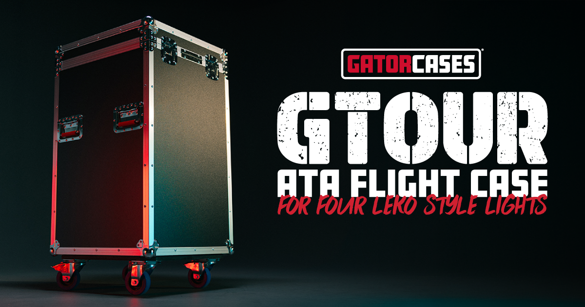 ATA Style Lighting Case Holds 4 Leko Lights