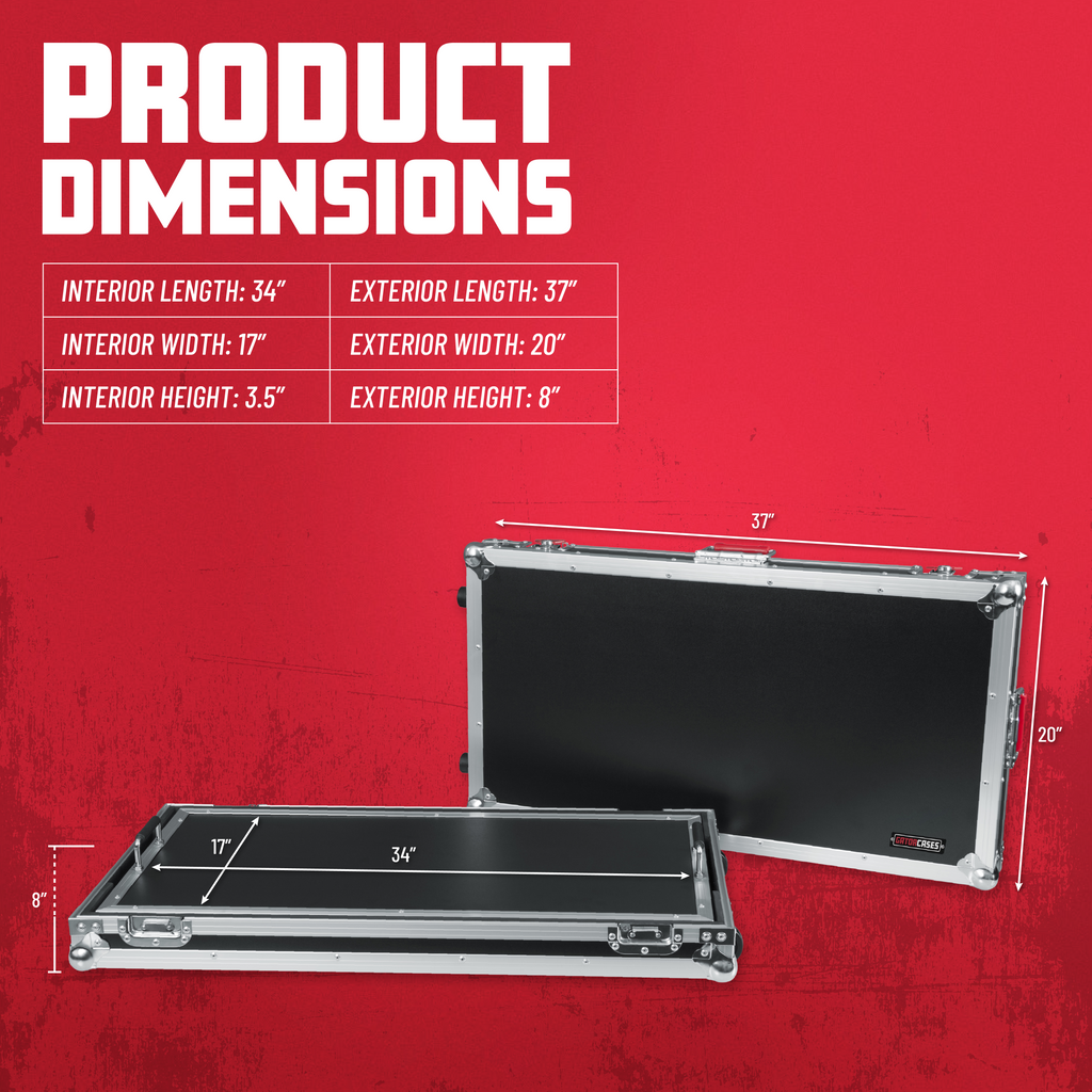G-TOUR Pedal Board; Extra Large w/ wheels