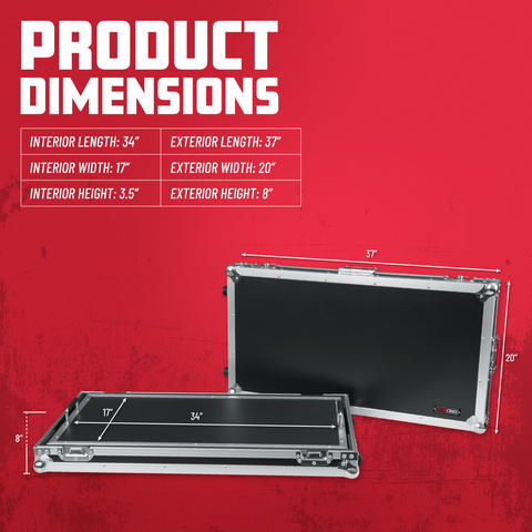G-TOUR Pedal Board; Extra Large w/ wheels