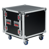 8U Shock Audio Road Rack Case w/ Casters