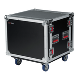 8U Shock Audio Road Rack Case w/ Casters
