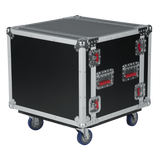 8U Shock Audio Road Rack Case w/ Casters