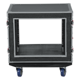 8U Shock Audio Road Rack Case w/ Casters
