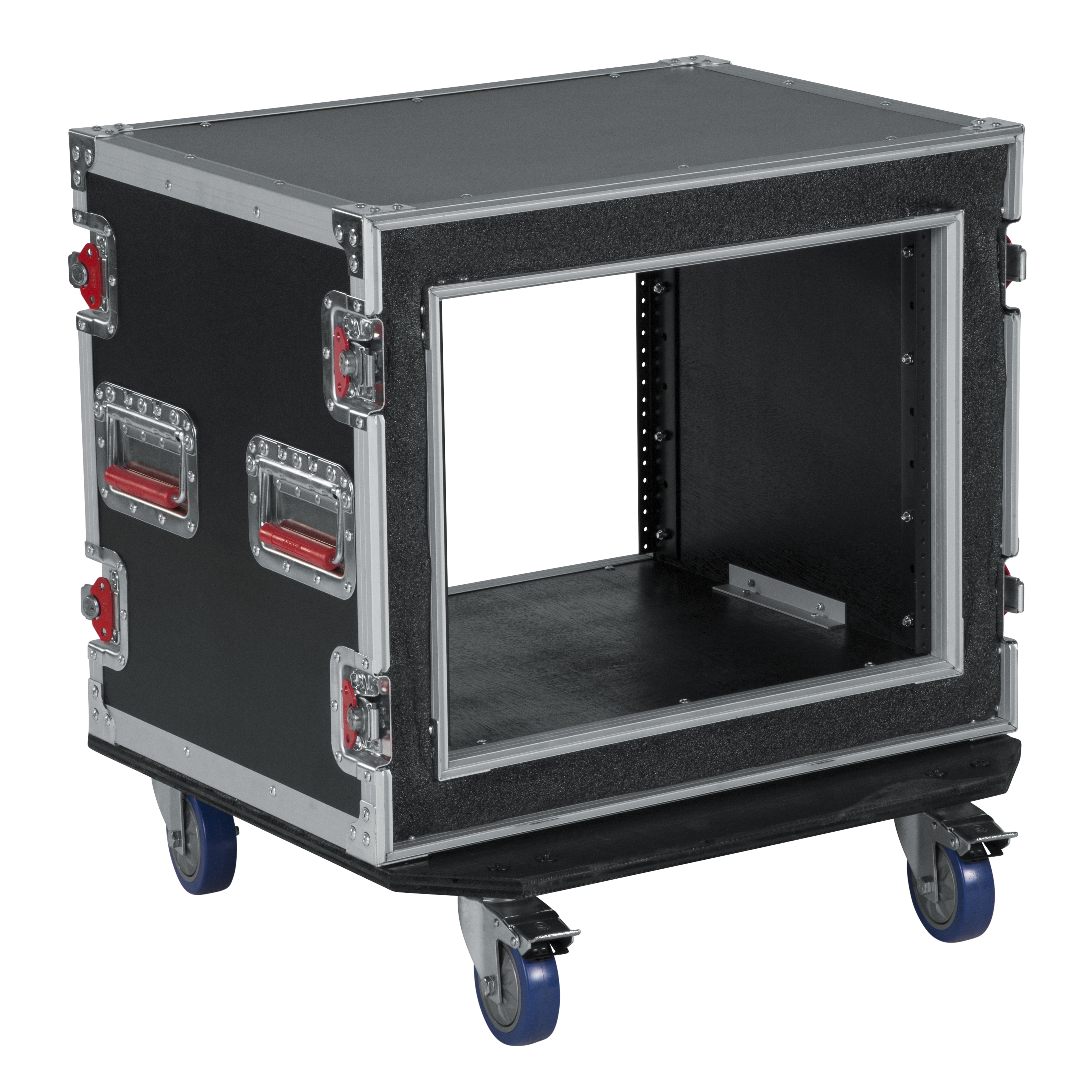 8U Shock Audio Road Rack Case w/ Casters