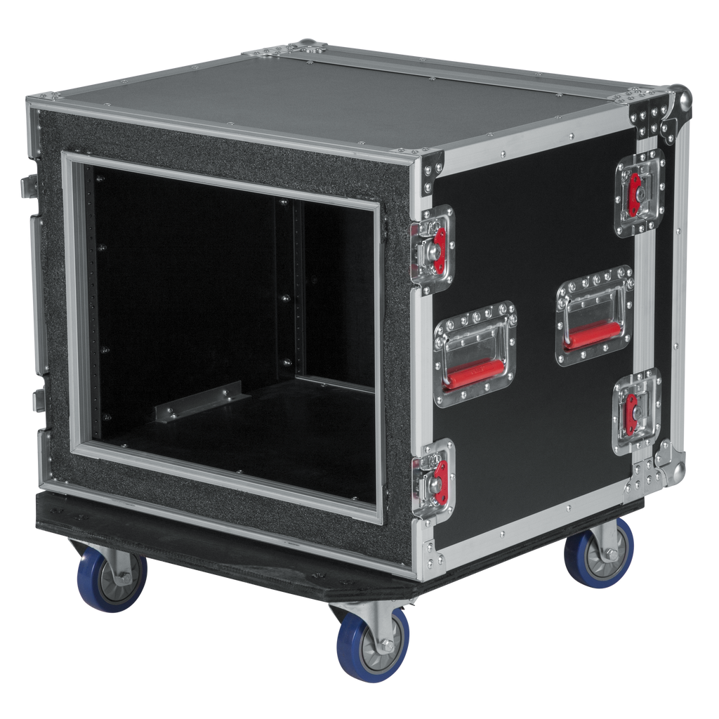 8U Shock Audio Road Rack Case w/ Casters
