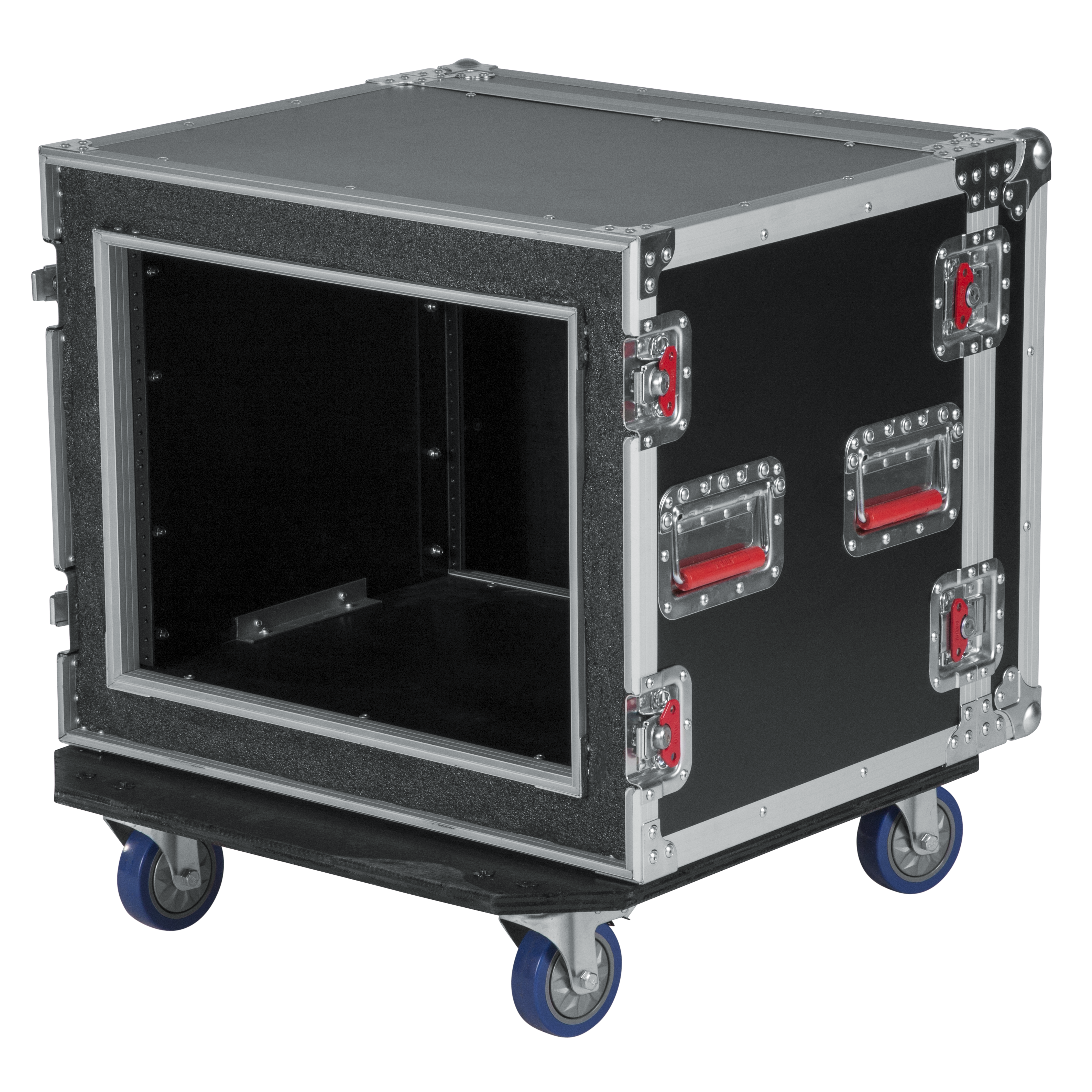 8U Shock Audio Road Rack Case w/ Casters
