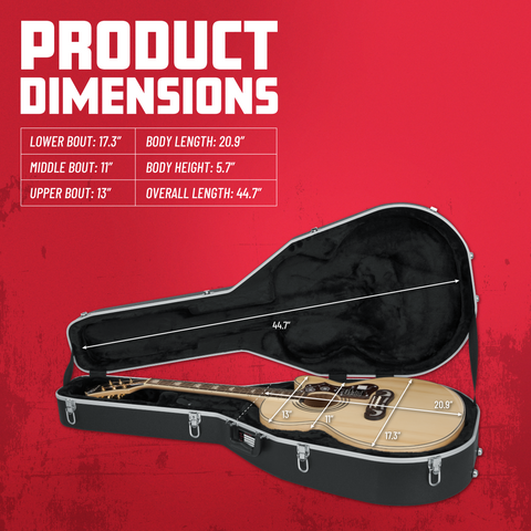 Jumbo Acoustic Guitar Case