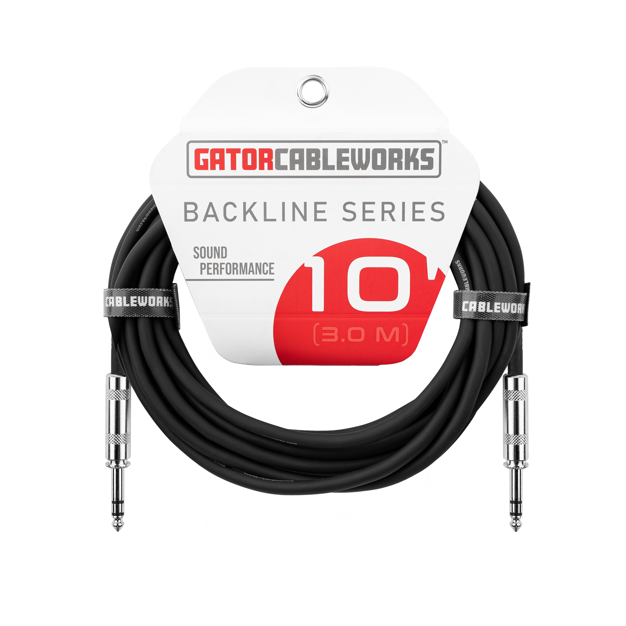 10-foot TRS ¼” Male to Male Balanced Patch Cable