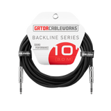 10-foot TRS ¼” Male to Male Balanced Patch Cable