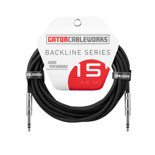 15-foot TRS ¼” Male to Male Balanced Patch Cable