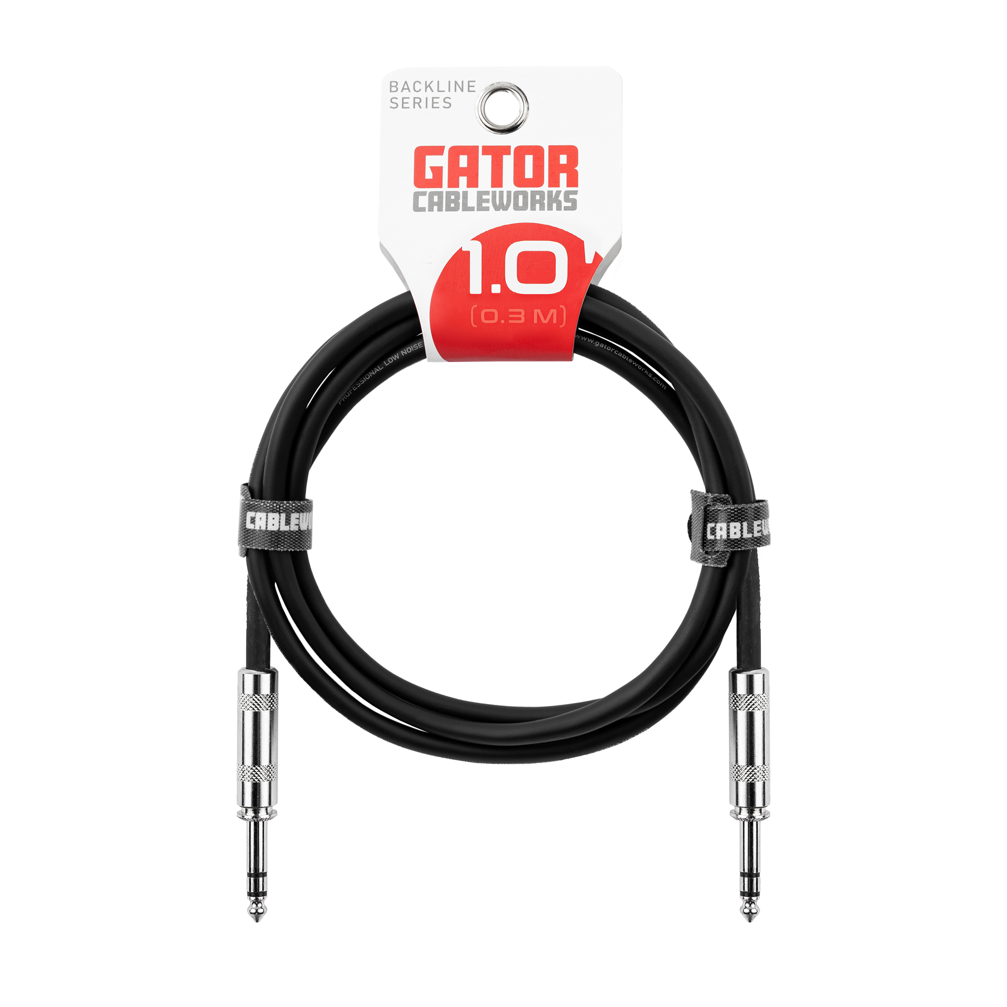 1-foot TRS ¼” Male to Male Balanced Patch Cable