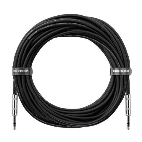 30-foot TRS ¼” Male to Male Balanced Patch Cable