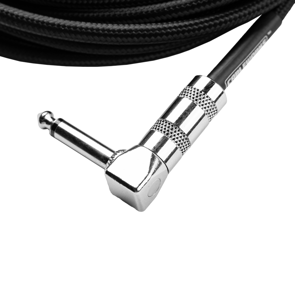 10 Foot Strt to RA Braided Instrument Cable-BB