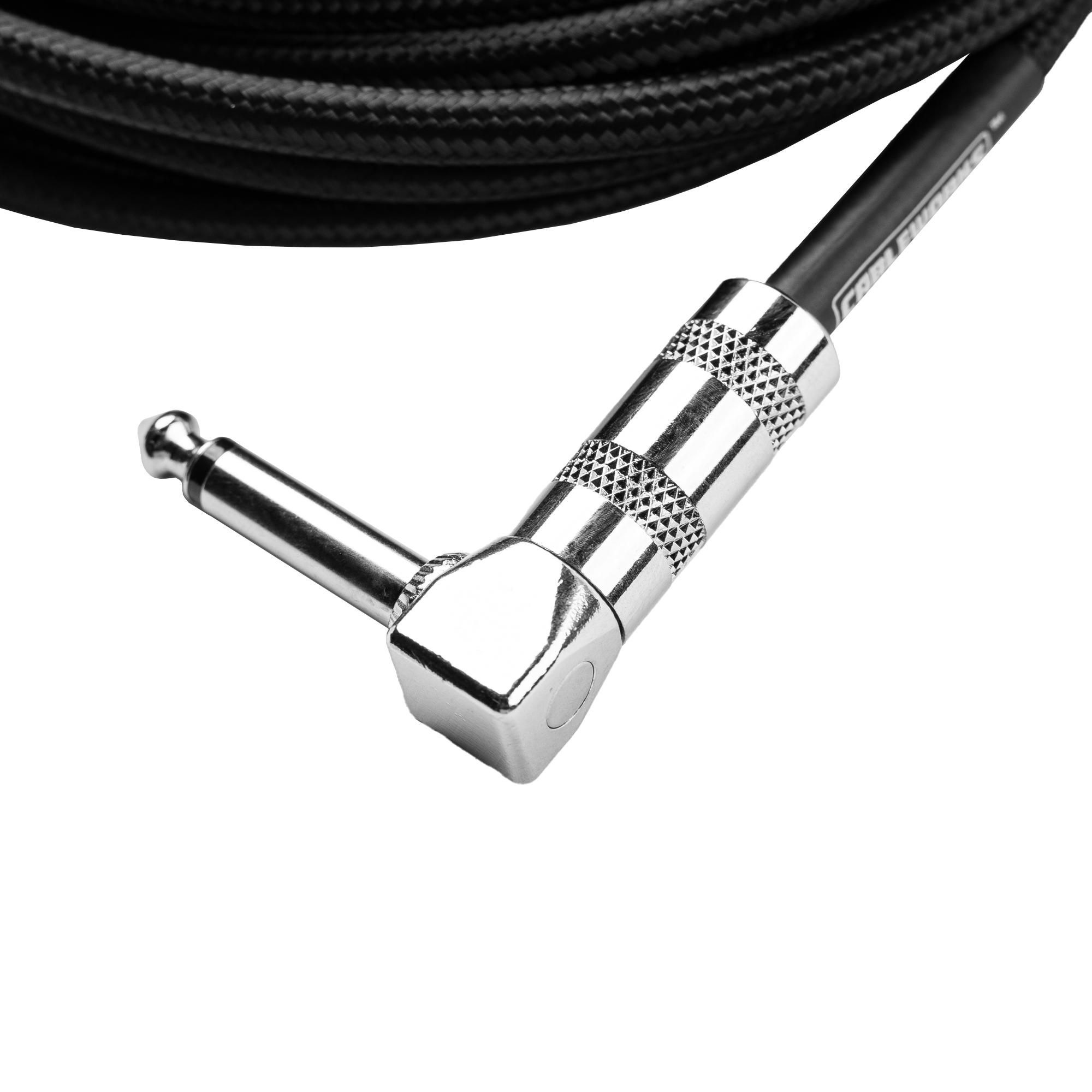 10 Foot Strt to RA Braided Instrument Cable-BB