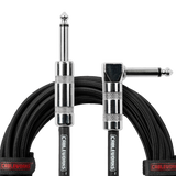 10 Foot Strt to RA Braided Instrument Cable-BB