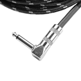 10 Foot Strt to RA Braided Instrument Cable-BG