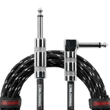 10 Foot Strt to RA Braided Instrument Cable-BG