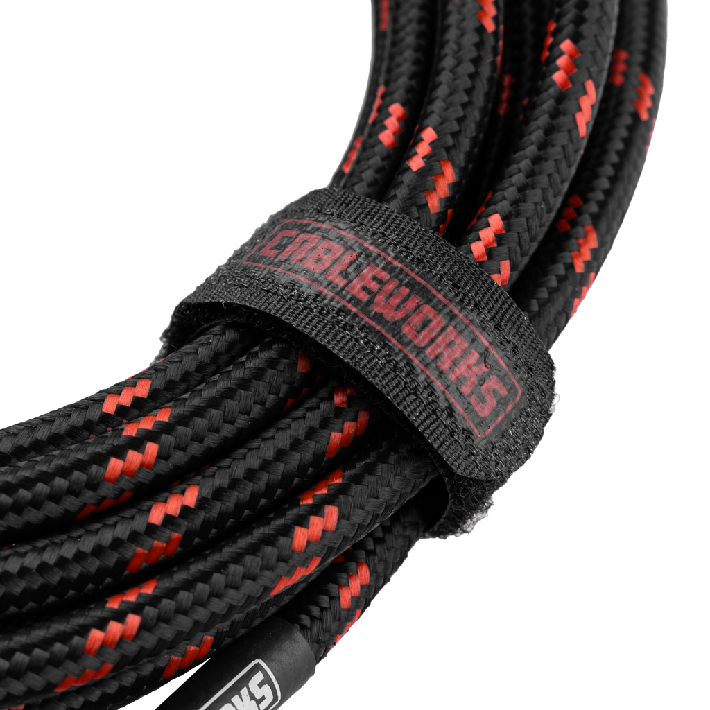 10 Foot Strt to RA Braided Instrument Cable-BRD