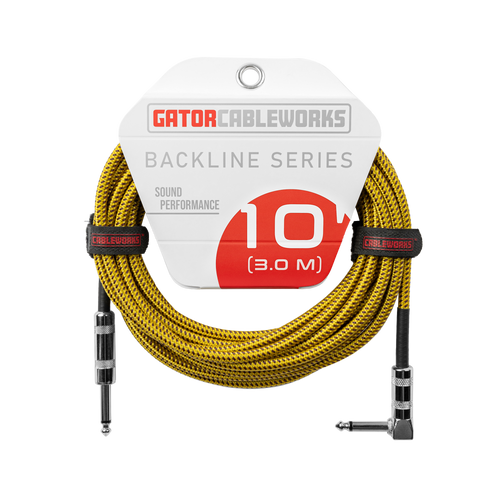 10 Foot Strt to RA Braided Instrument Cable-BRY