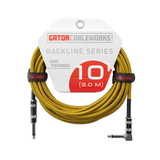 10 Foot Strt to RA Braided Instrument Cable-BRY