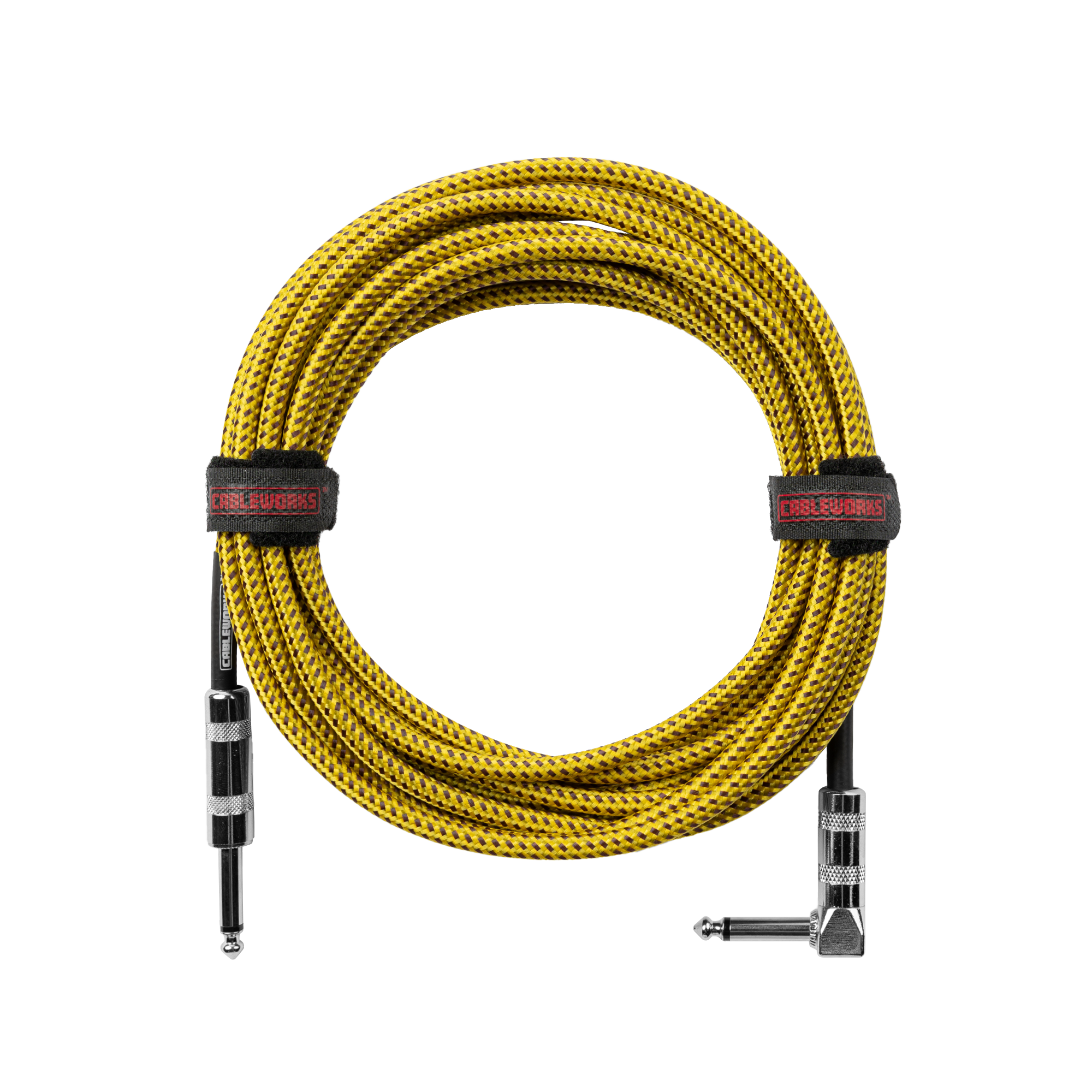 10 Foot Strt to RA Braided Instrument Cable-BRY