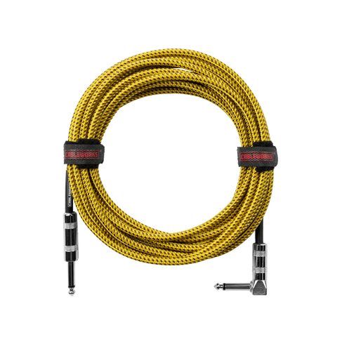 10 Foot Strt to RA Braided Instrument Cable-BRY