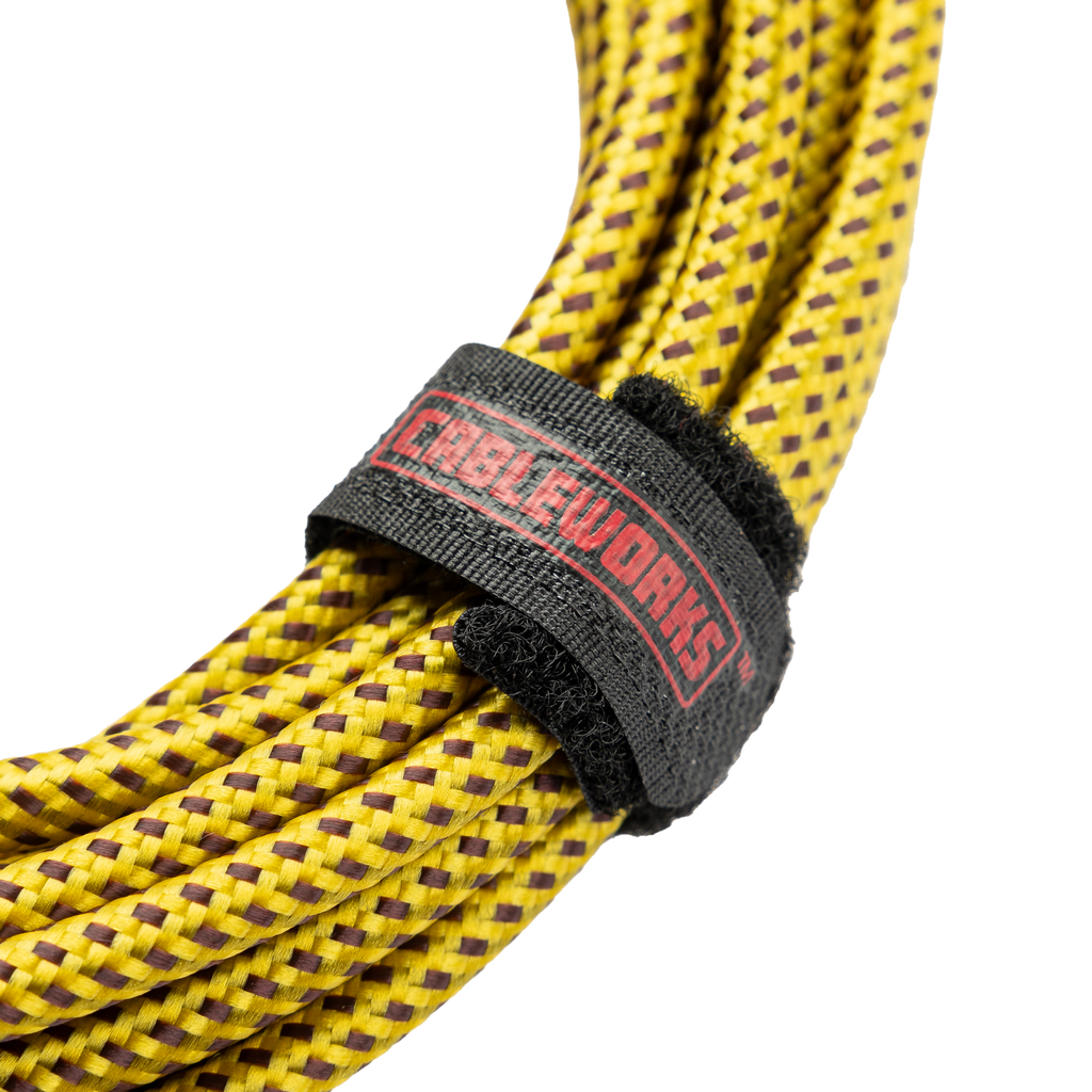 10 Foot Strt to RA Braided Instrument Cable-BRY