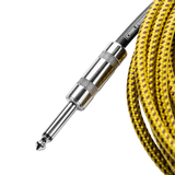 10 Foot Strt to RA Braided Instrument Cable-BRY