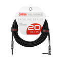20 Foot Strt to RA Braided Instrument Cable-BB