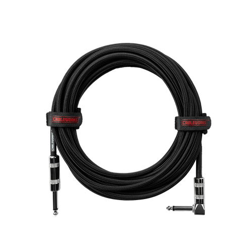 20 Foot Strt to RA Braided Instrument Cable-BB