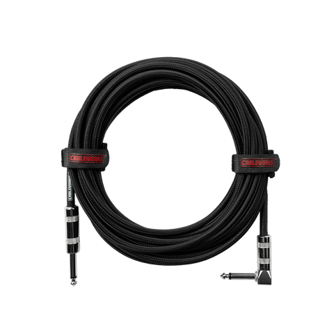 20 Foot Strt to RA Braided Instrument Cable-BB