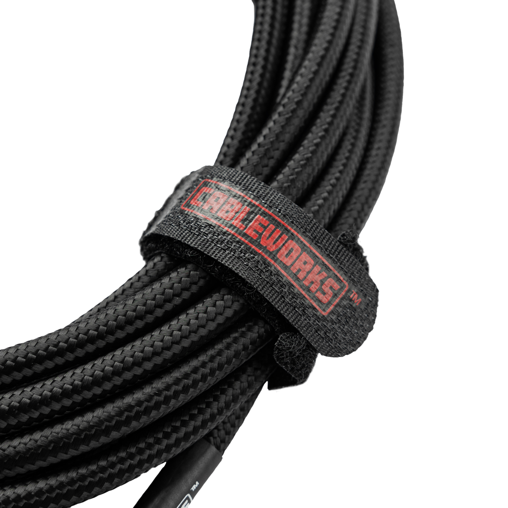 20 Foot Strt to RA Braided Instrument Cable-BB