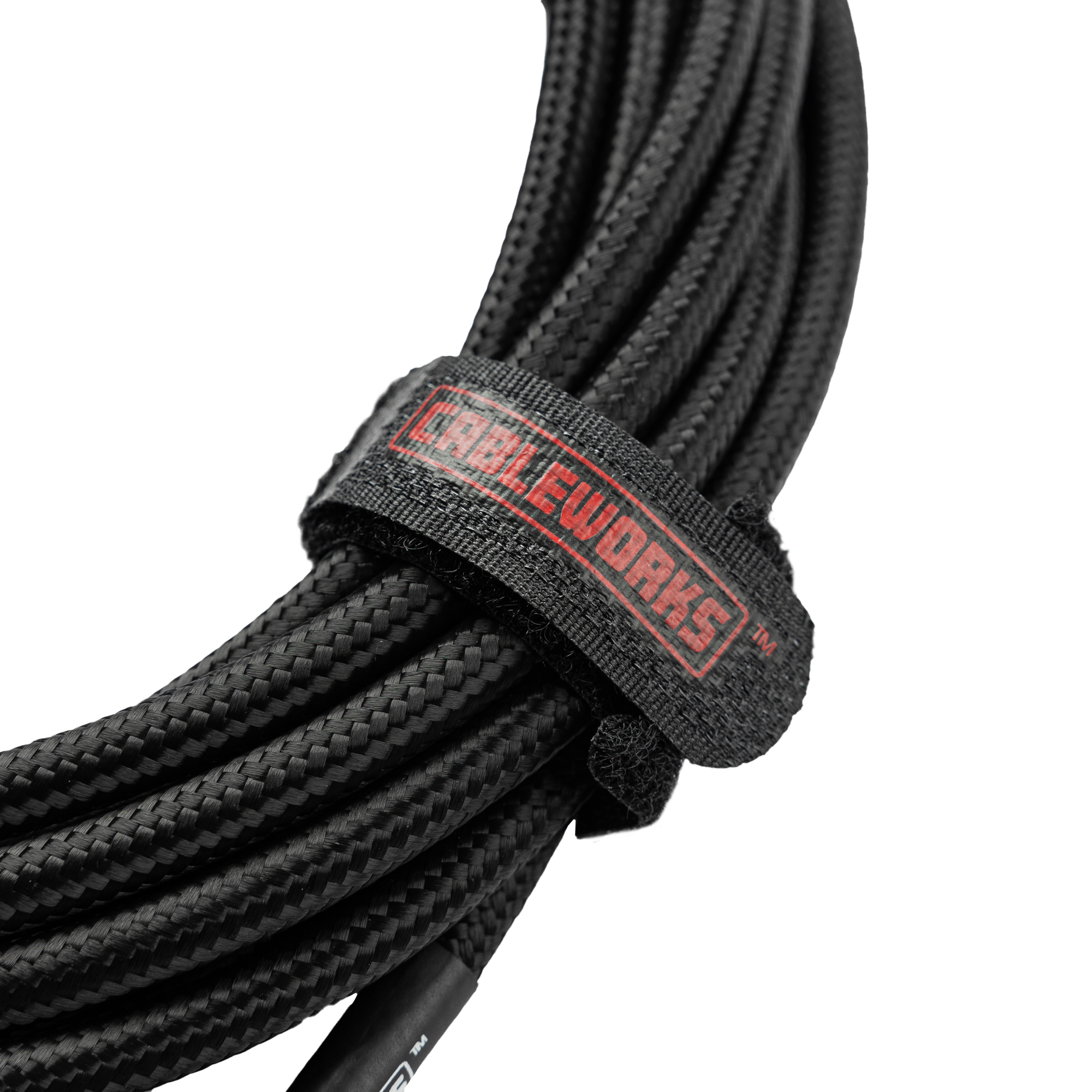 20 Foot Strt to RA Braided Instrument Cable-BB