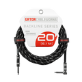 20 Foot Strt to RA Braided Instrument Cable-BG