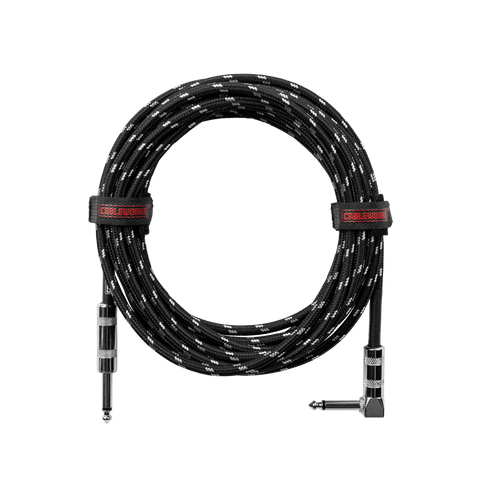 20 Foot Strt to RA Braided Instrument Cable-BG