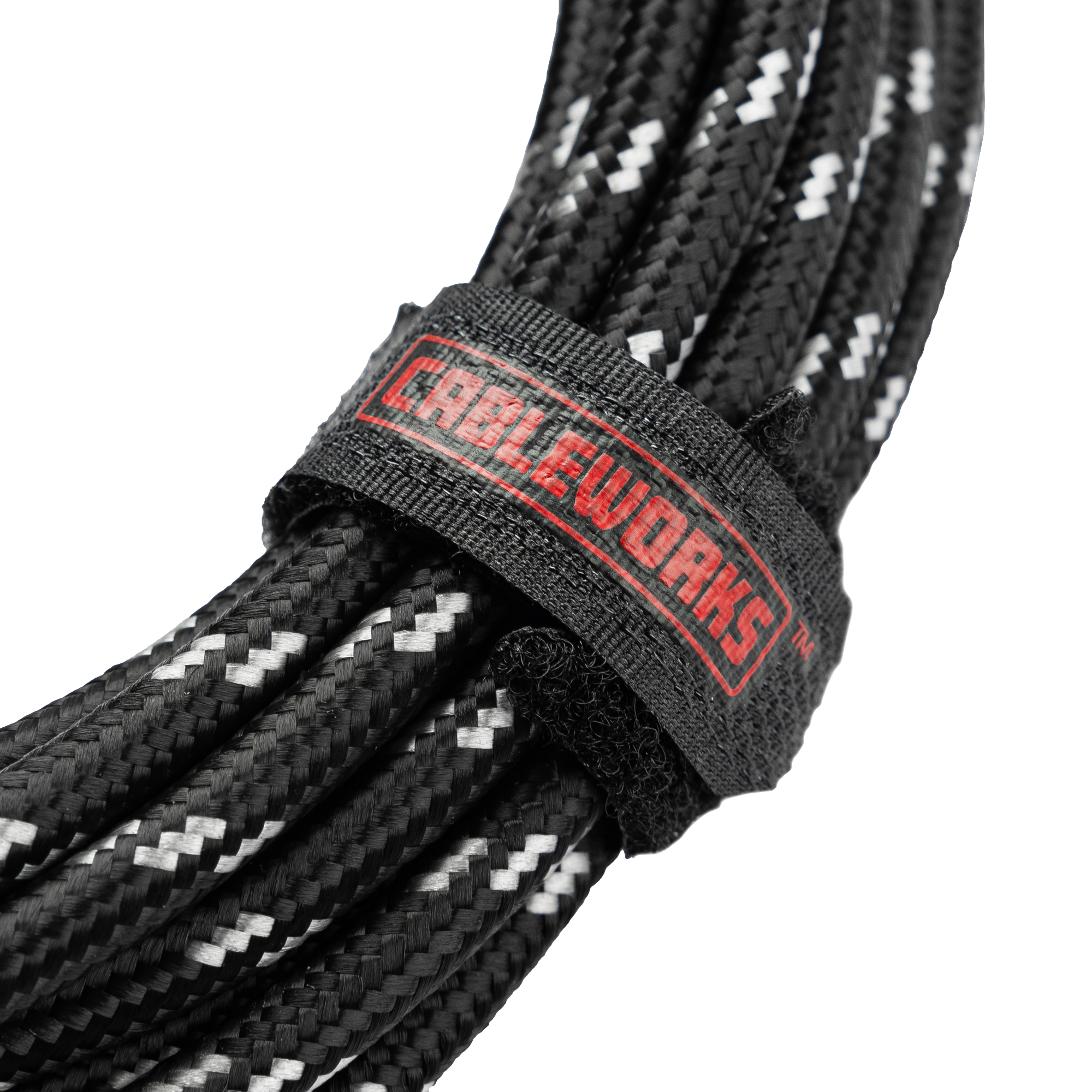 20 Foot Strt to RA Braided Instrument Cable-BG